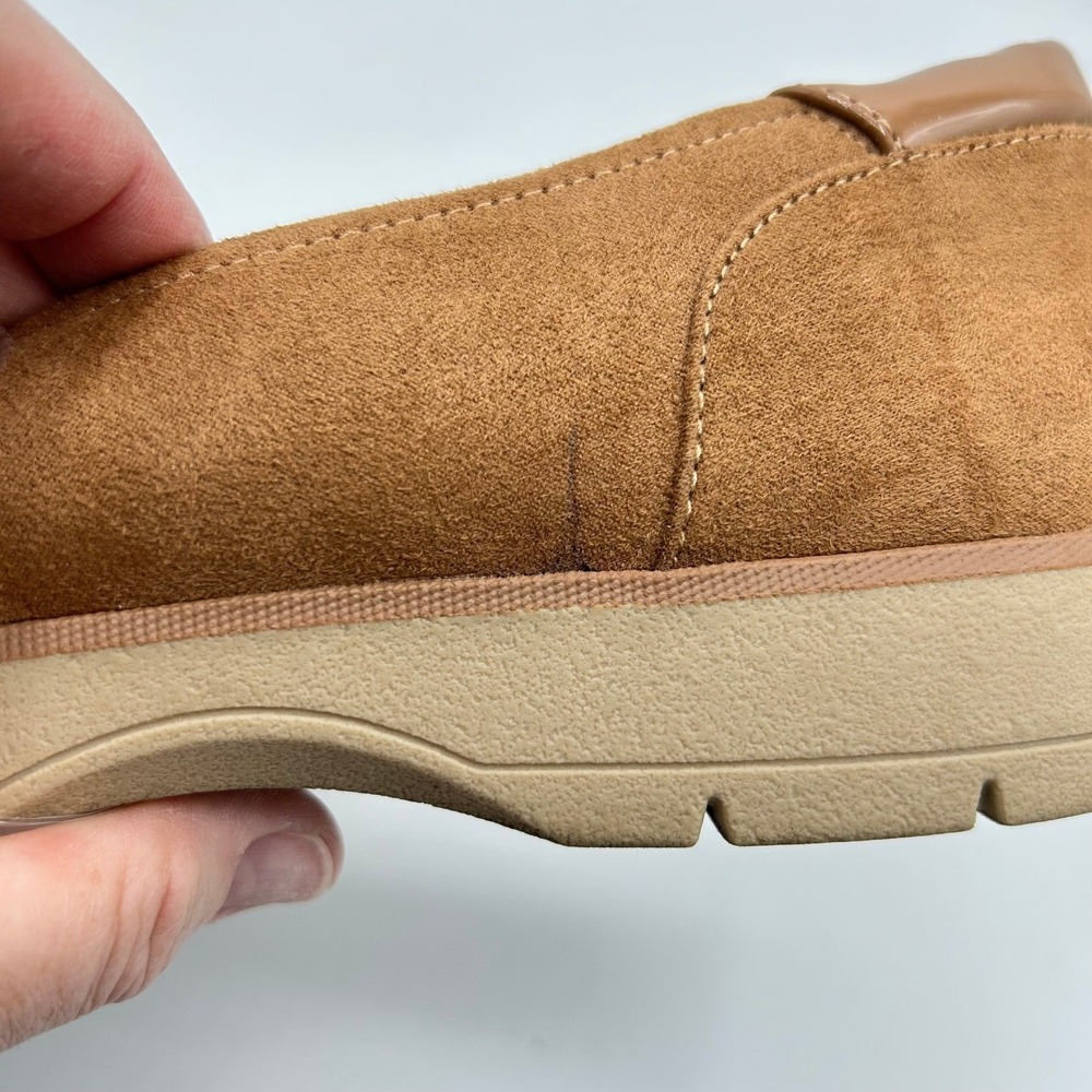 Dr. Scholl's Nice Day Brown Suede-like Penny Loafers Slip On Shoes Size 11 - Picture 9 of 10